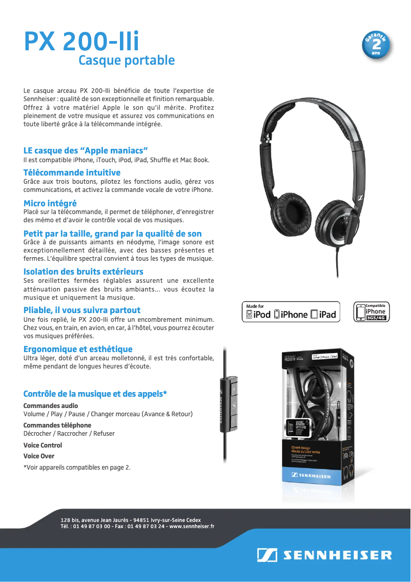 Image de la première page du manuel de l'appareil PX 200-IIi