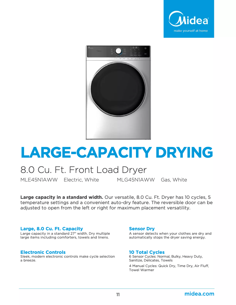 Página 1 del manual Manual de usuario Midea MLE45N1AWW