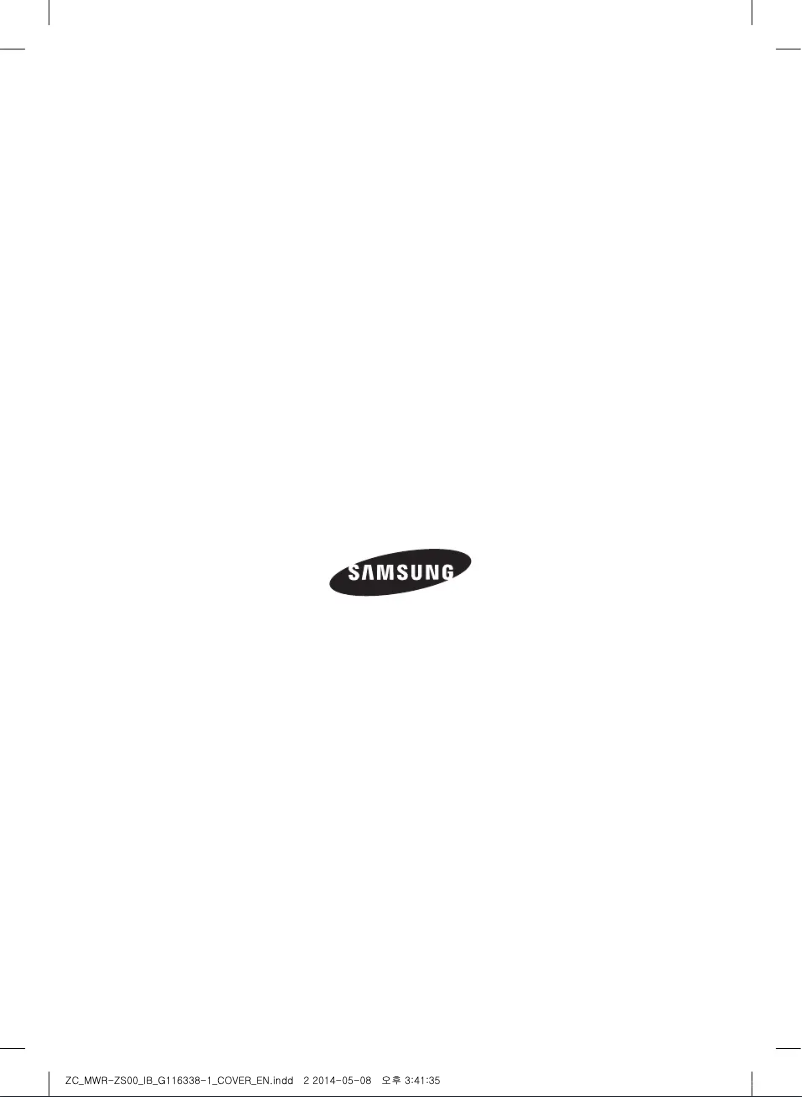 Page 1 de la notice Manuel utilisateur Samsung MWR-ZS10