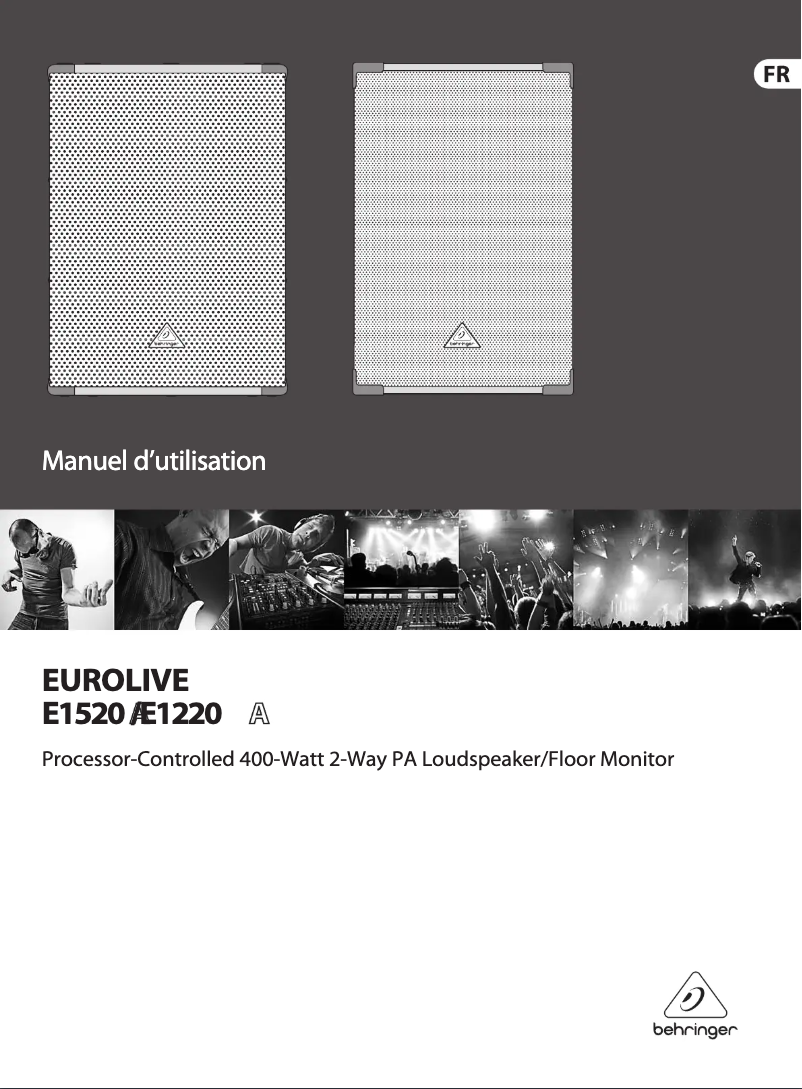 Page 1 de la notice Manuel utilisateur Behringer Eurolive E1520A