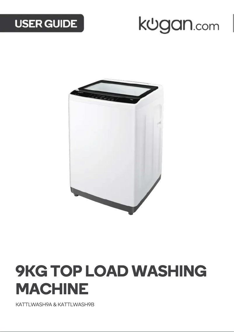 Page n°1 - Manuel utilisateur Kogan KATTLWASH9B