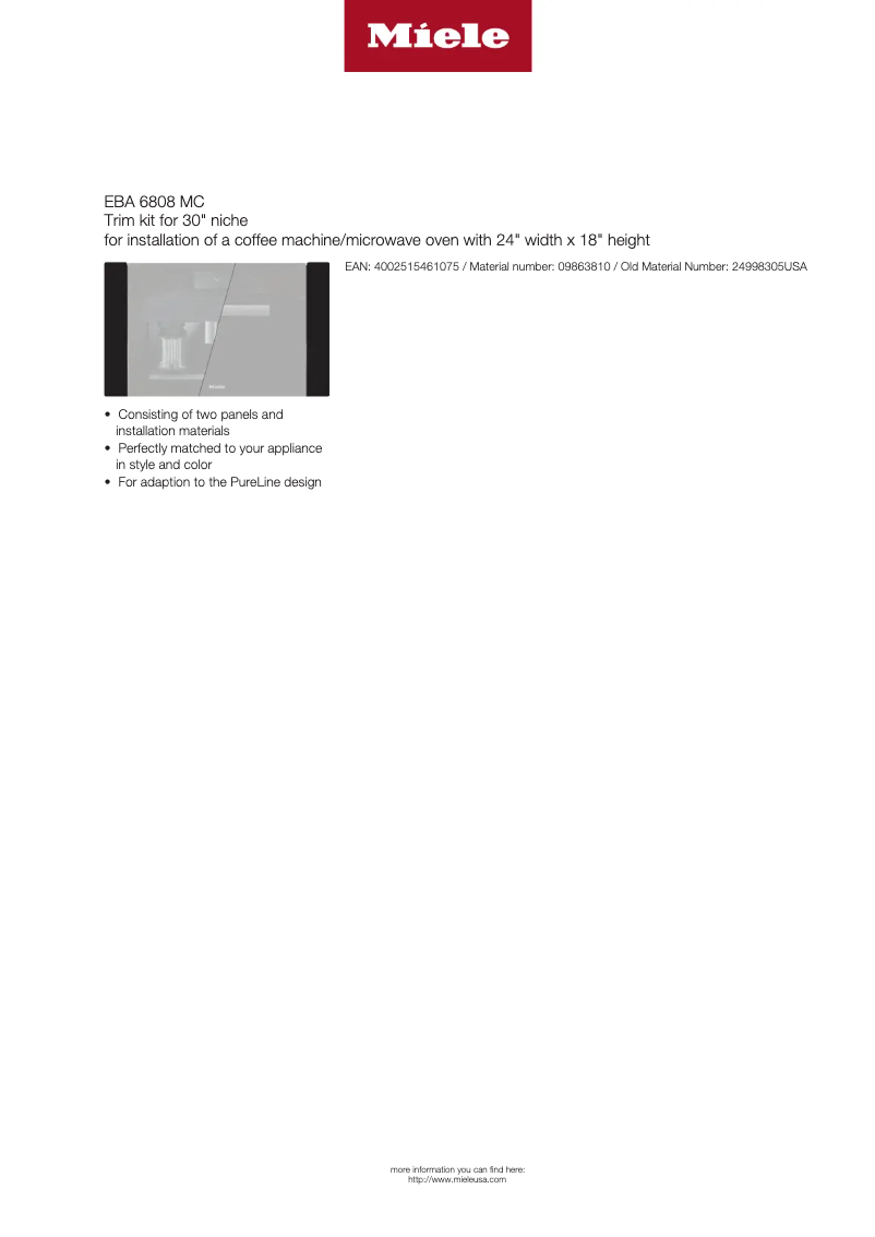 Image de la première page du manuel de l'appareil EBA 6808 MC