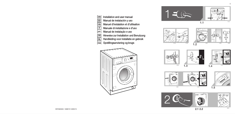 Page 1 de la notice Manuel utilisateur Gorenje WI73140DE