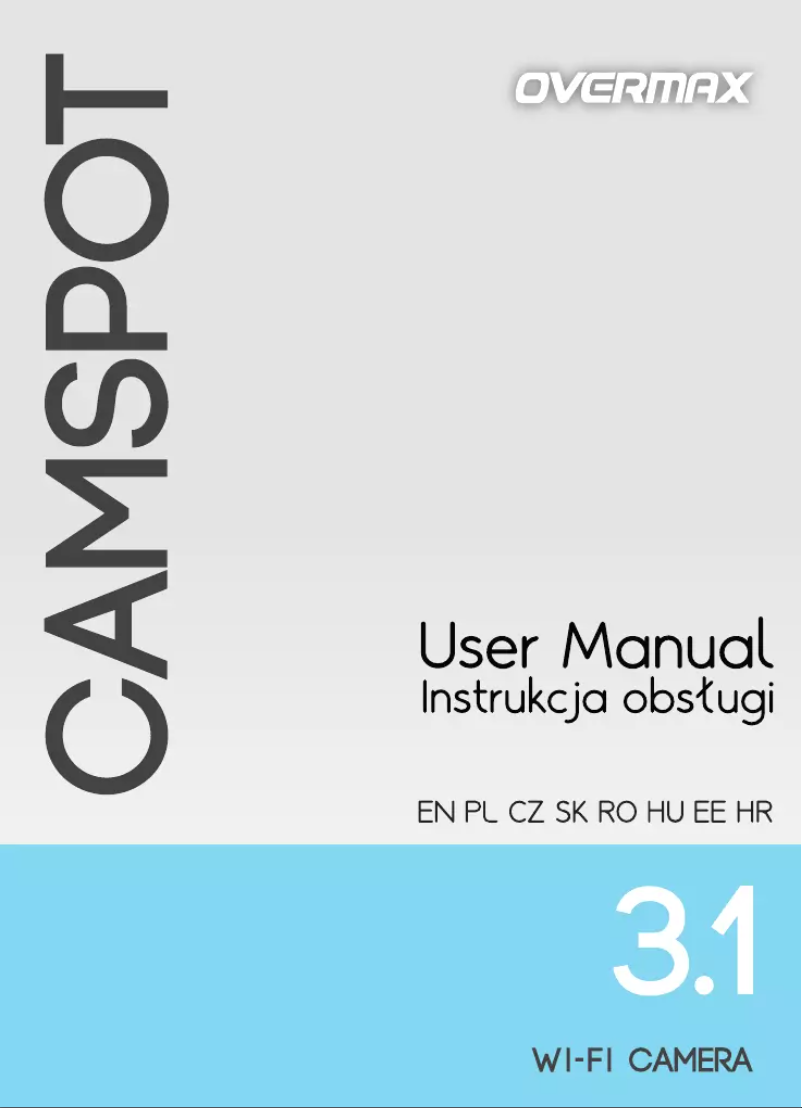 Page 1 de la notice Manuel utilisateur Overmax Camspot 3.1