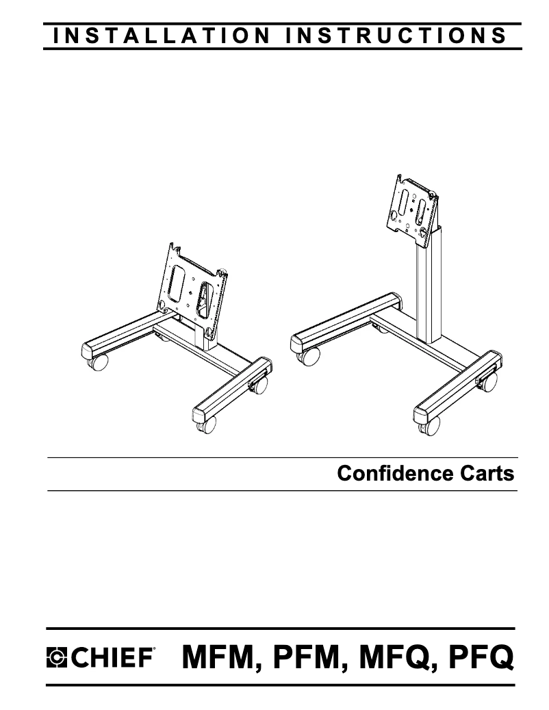Page n°1 - Manuel utilisateur Chief MFM-6000S