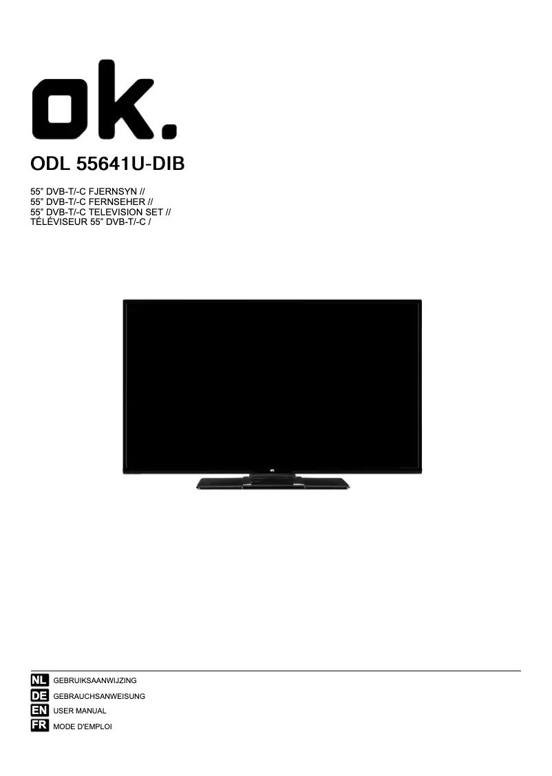 Page n°1 - Manuel utilisateur OK ODL 55641U-DIB