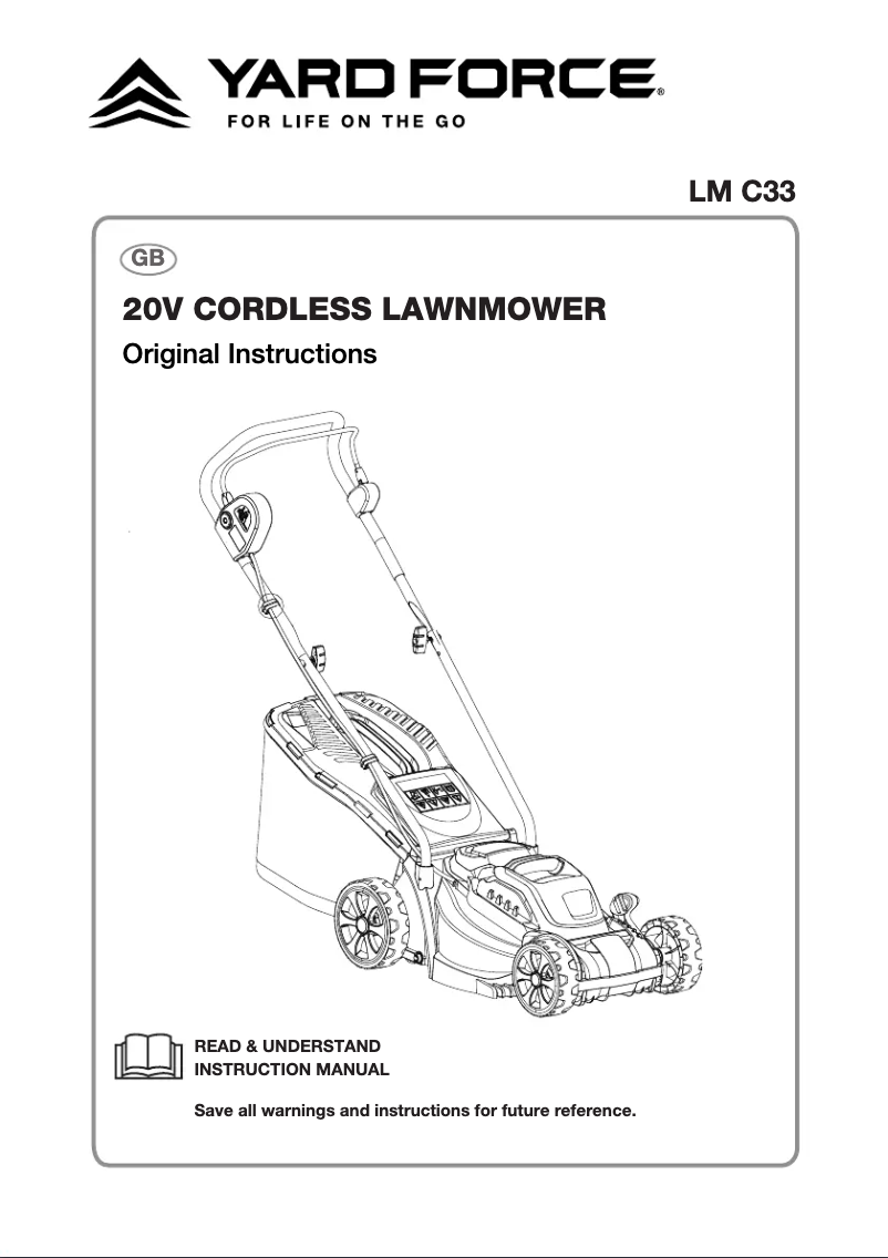 Page 1 de la notice Manuel utilisateur Yard Force LM C33