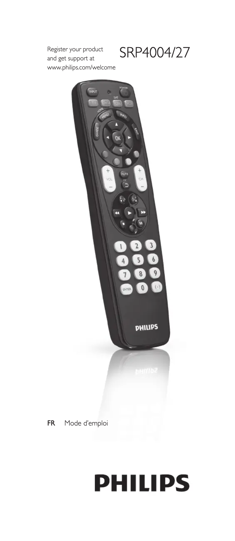 Image de la première page du manuel de l'appareil SRP2008B