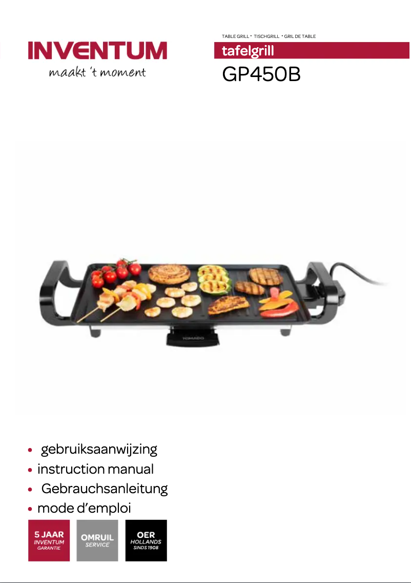 Image de la première page du manuel de l'appareil GP450B