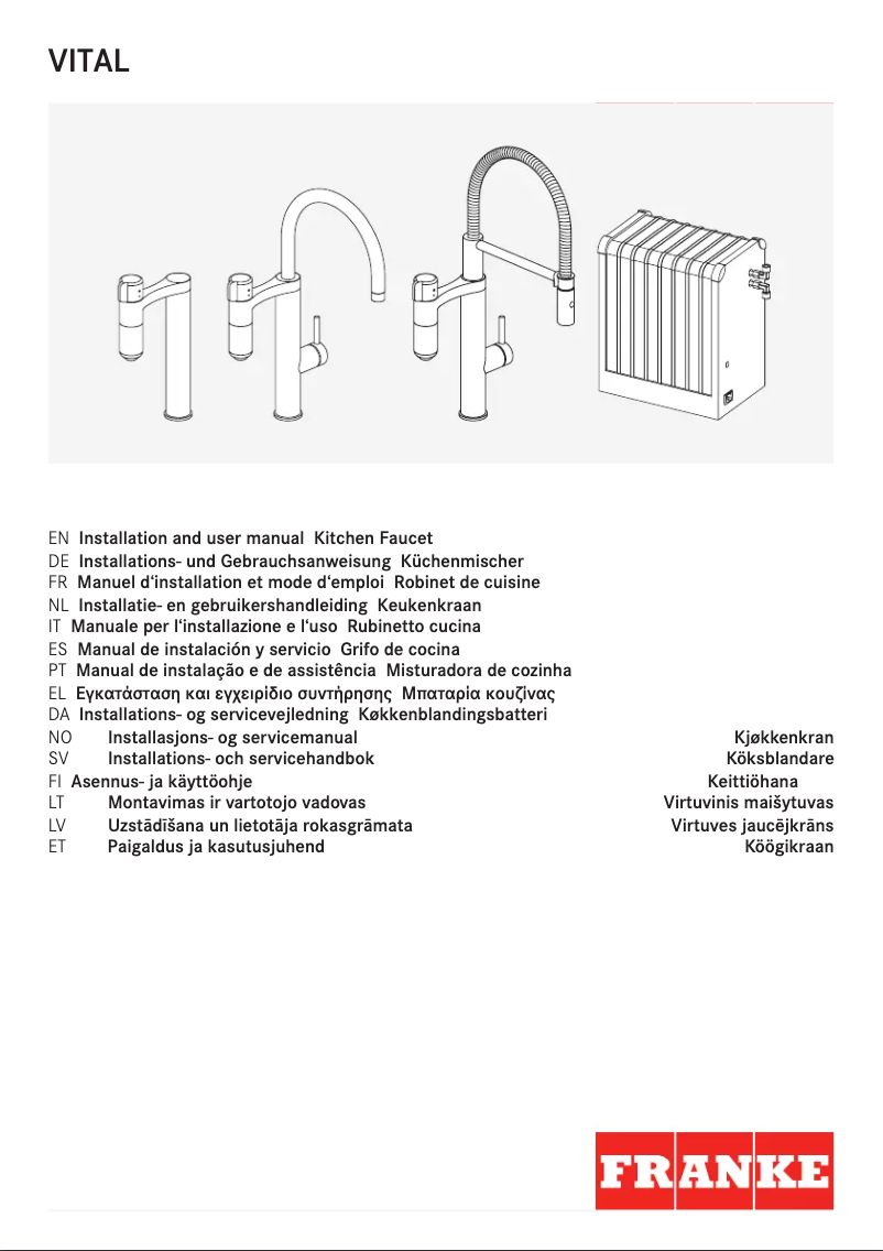 Imagen de la primera página del manual del dispositivo Vital