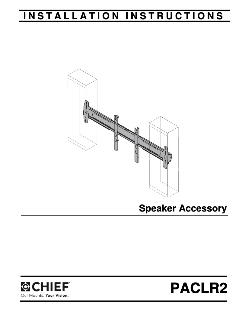 Page n°1 - Manuel utilisateur Chief PACLR2