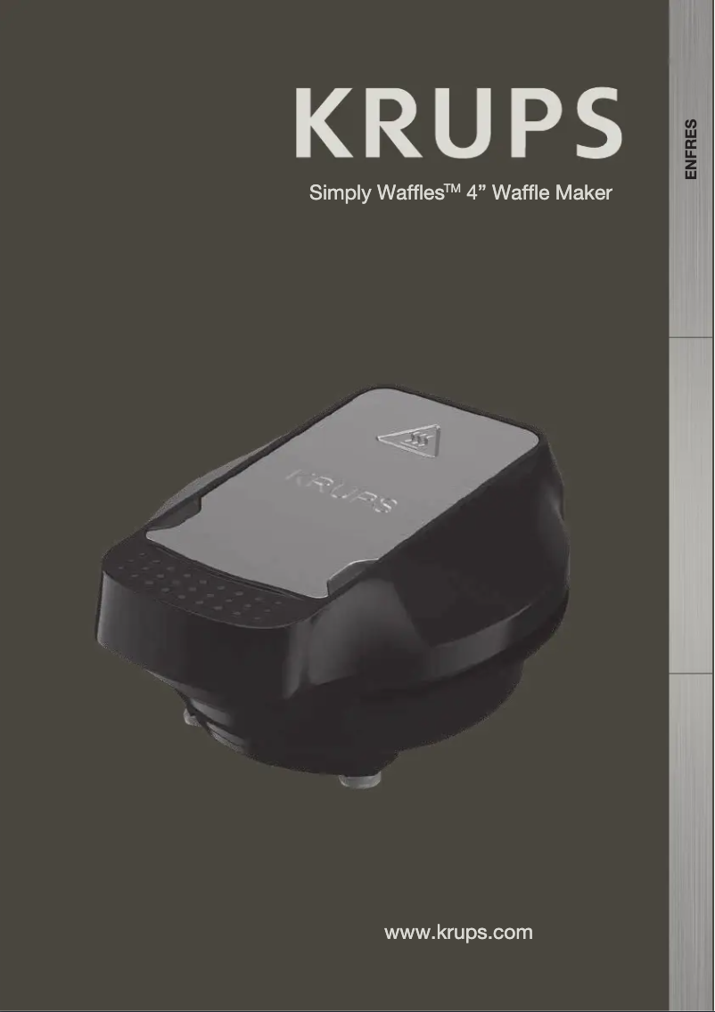Image de la première page du manuel de l'appareil Simply Waffles WD222D50