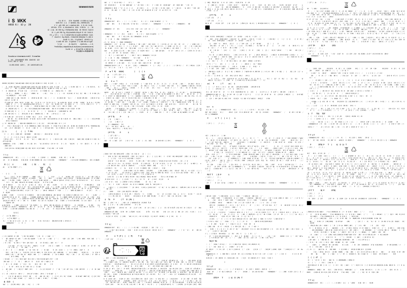 Page 1 de la notice Instructions de sécurité Sennheiser XSW 65