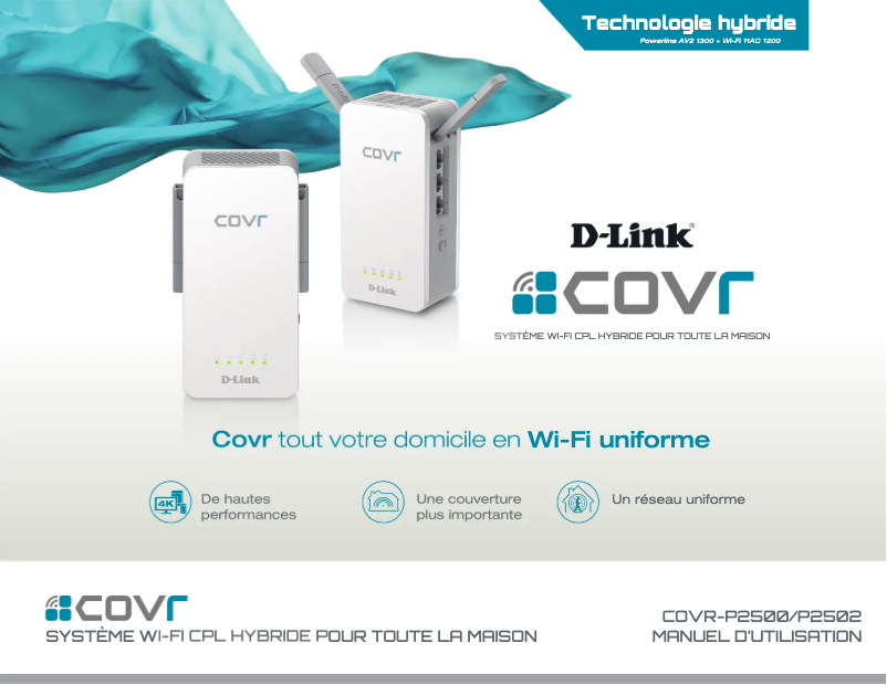 Page 1 de la notice Manuel utilisateur D-Link COVR-P2502