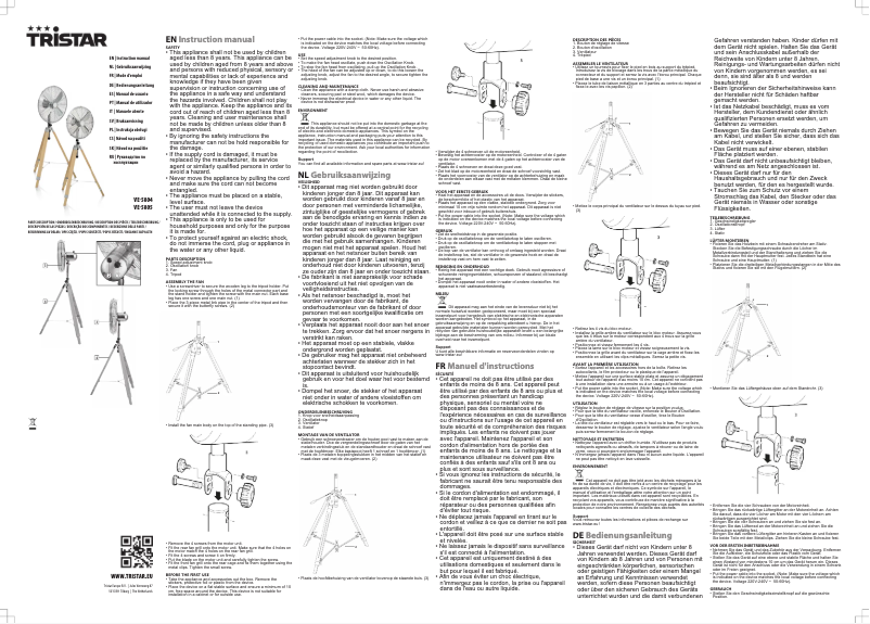 Page 1 de la notice Manuel utilisateur TriStar VE-5805