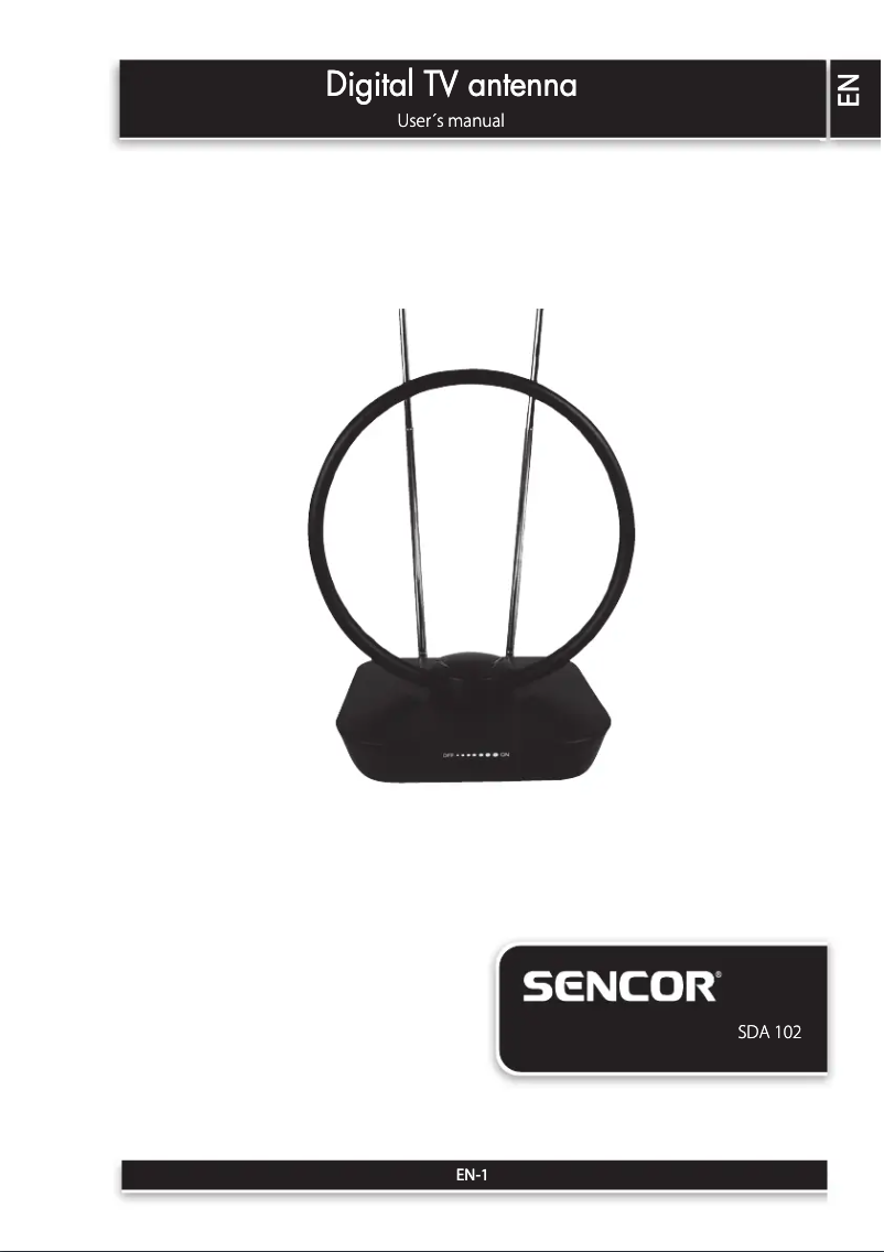 Page 1 de la notice Manuel utilisateur Sencor SDA 102