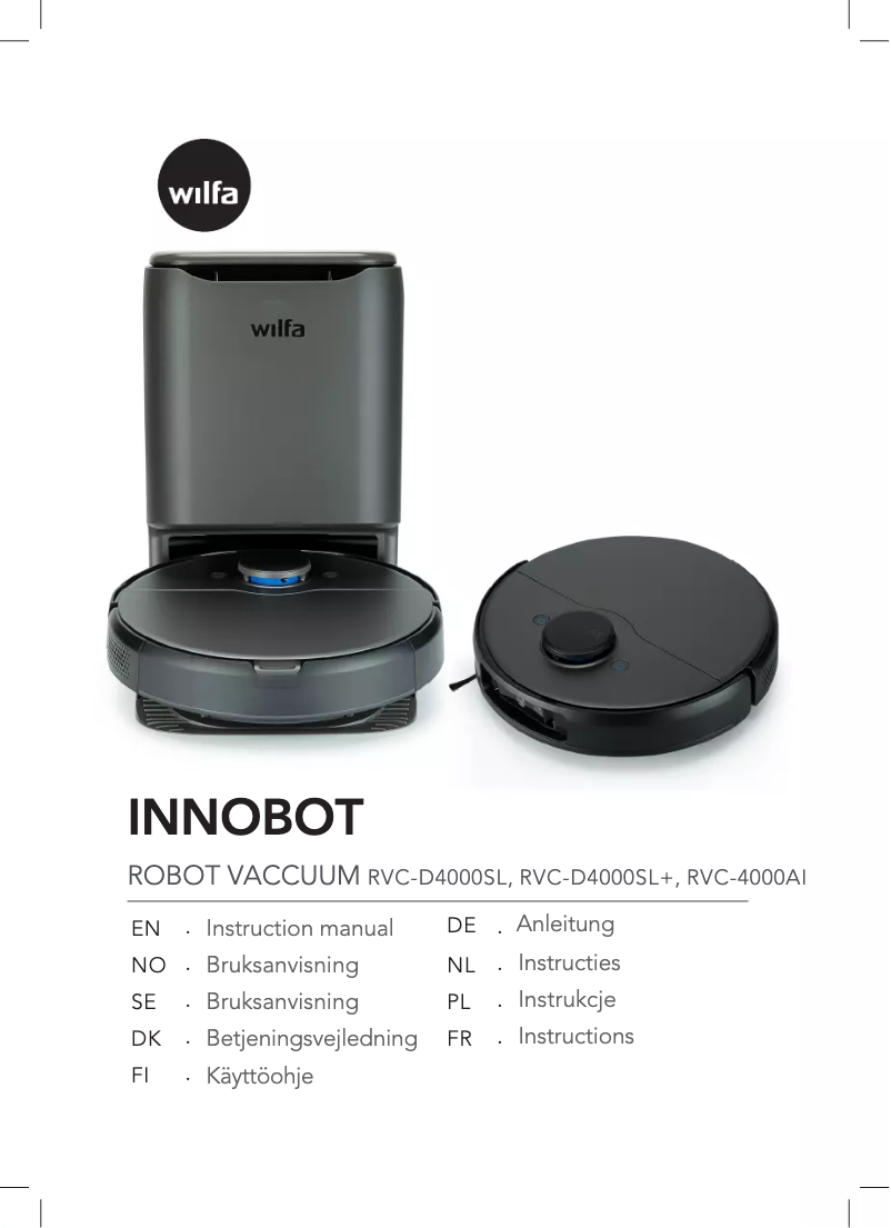Page n°1 - Manuel utilisateur Wilfa Innobot RVC-D4000AI