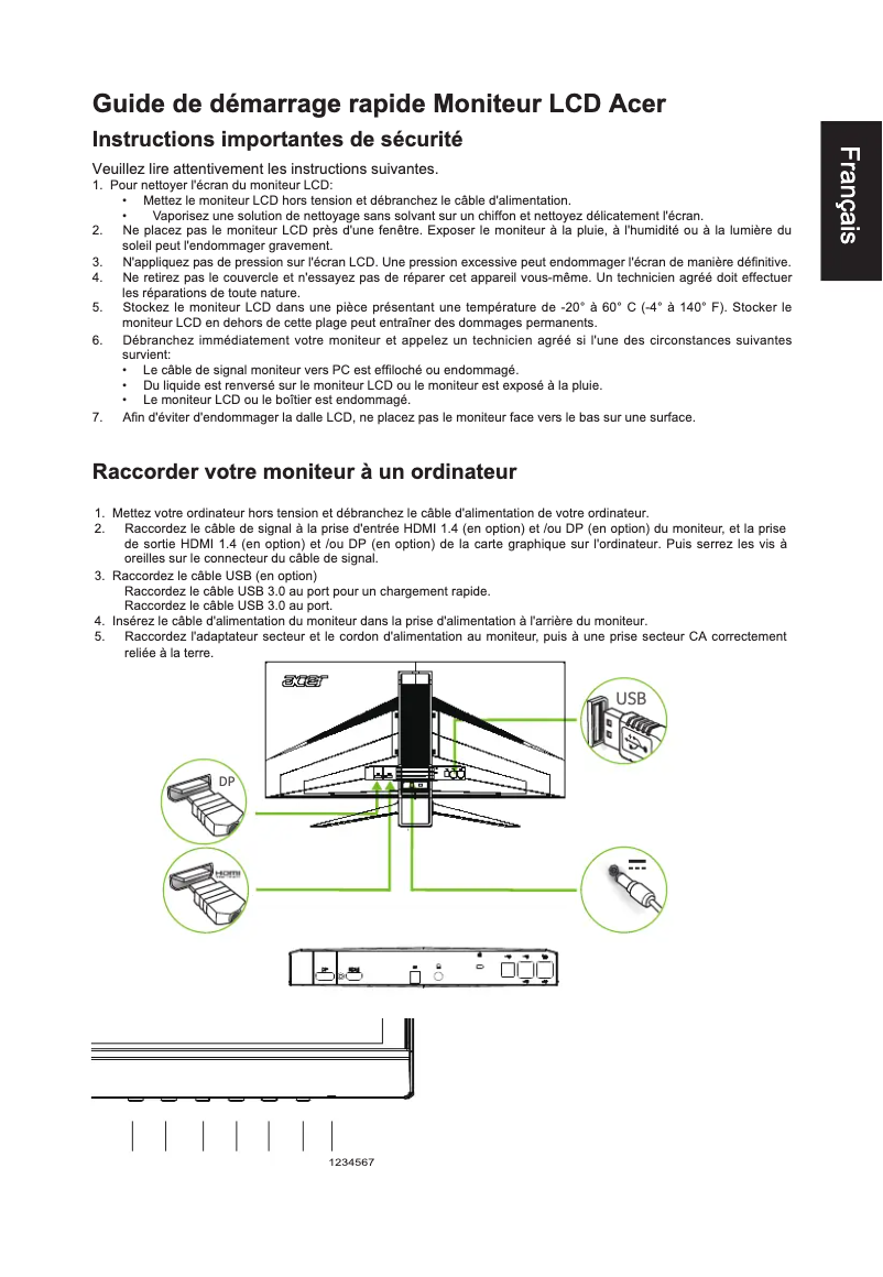 Imagen de la primera página del manual del dispositivo Predator X34