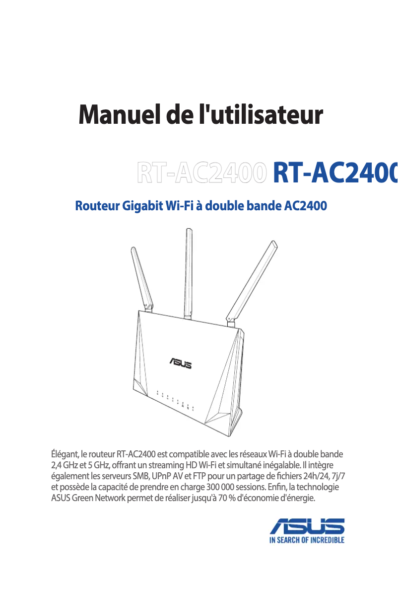 Page n°1 - Manuel utilisateur Asus RT-AC2400