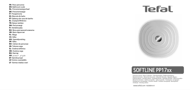 Image de la première page du manuel de l'appareil Softline PP1700