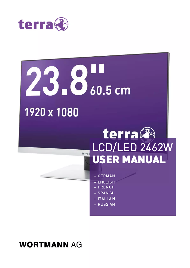 Page n°1 - Manuel utilisateur Wortmann AG TERRA LED 2462W