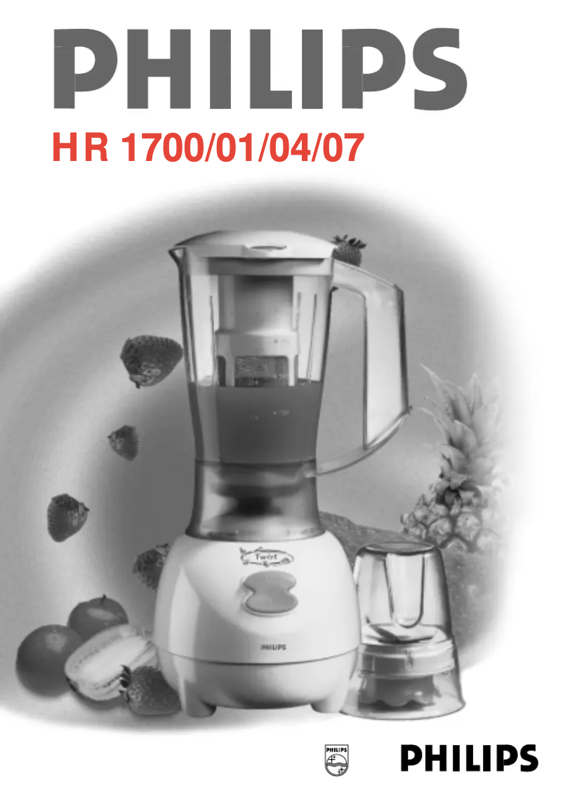 Page n°1 - Manuel utilisateur Philips Twister HR1704