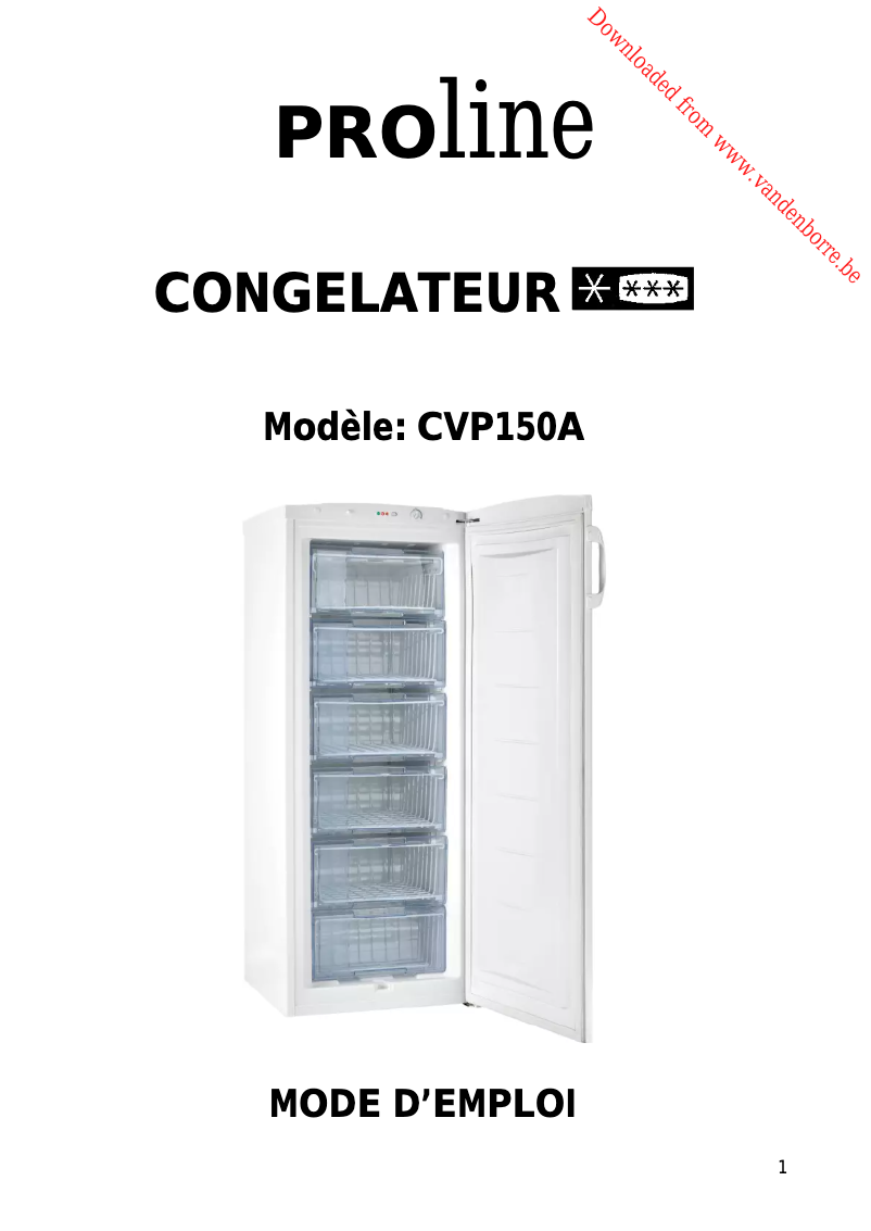 Imagen de la primera página del manual del dispositivo CVP150A