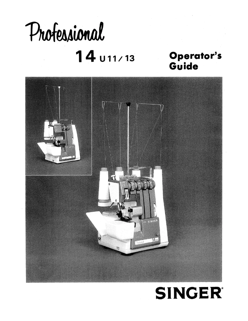 Página 1 del manual Manual de usuario Singer 14U11