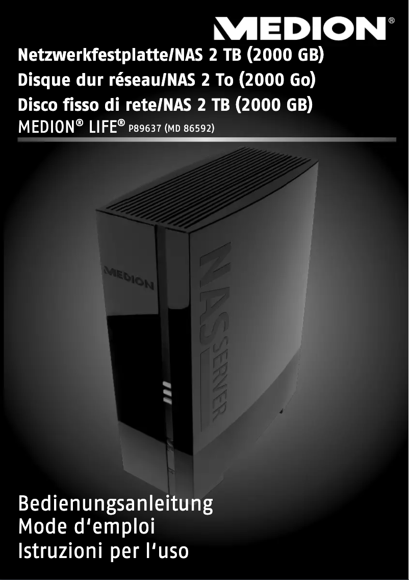 Image de la première page du manuel de l'appareil LIFE P89637 (MD 86592)