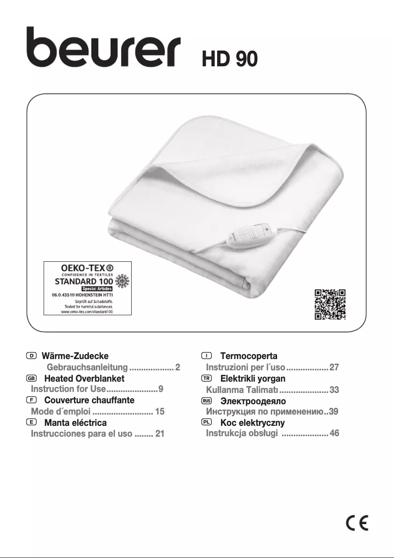 Image de la première page du manuel de l'appareil HD 90