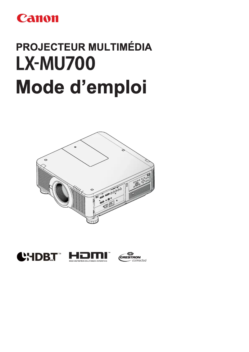 Image de la première page du manuel de l'appareil LX-MU700