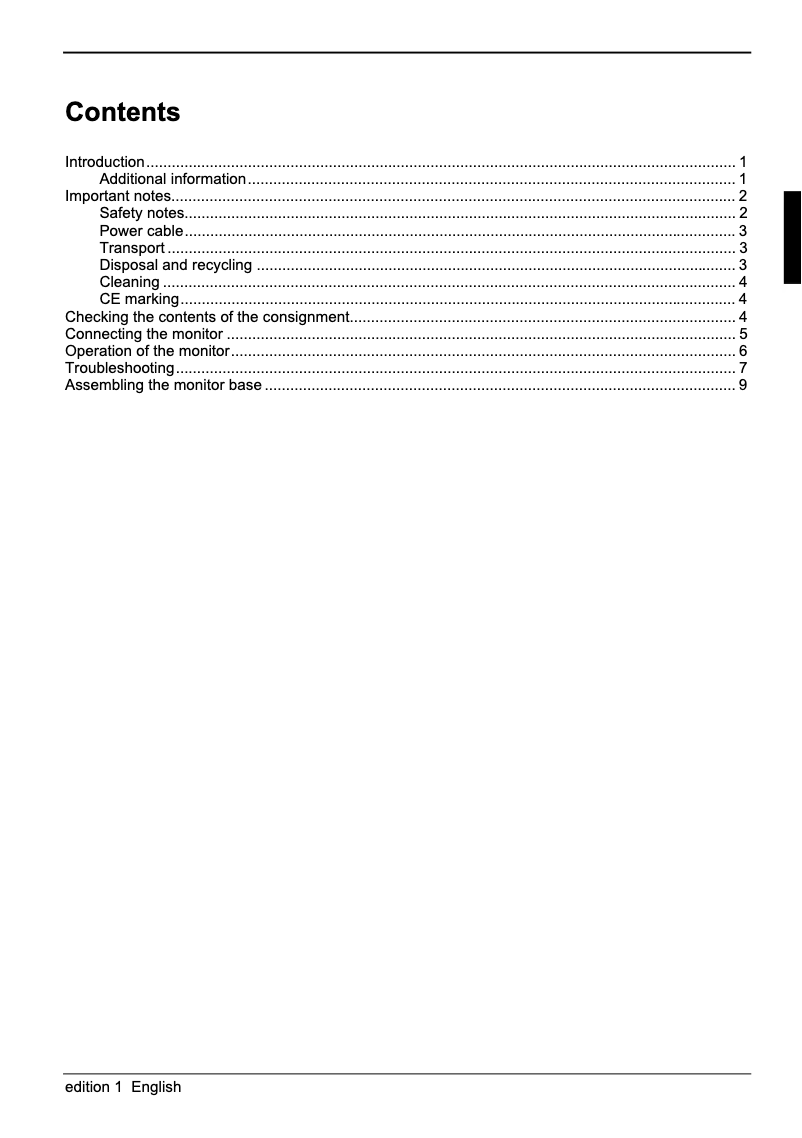 Image de la première page du manuel de l'appareil ScaleoView W19-1