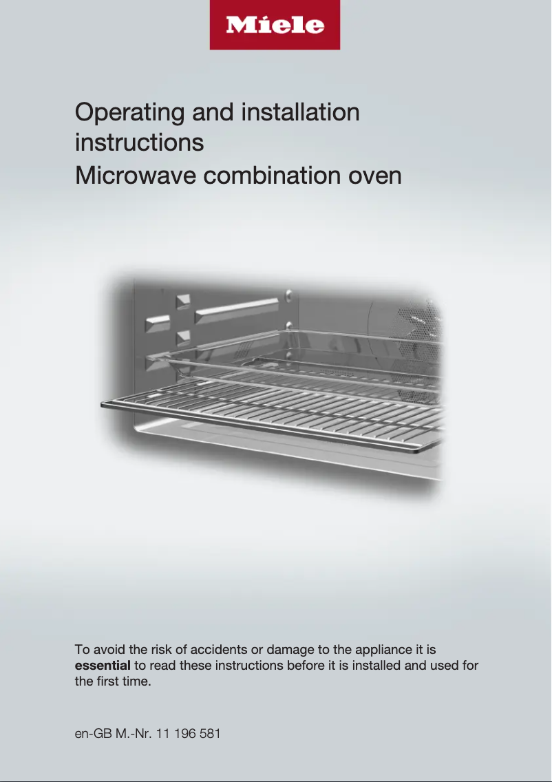 Page 1 de la notice Guide d'installation Miele H 7840 BM