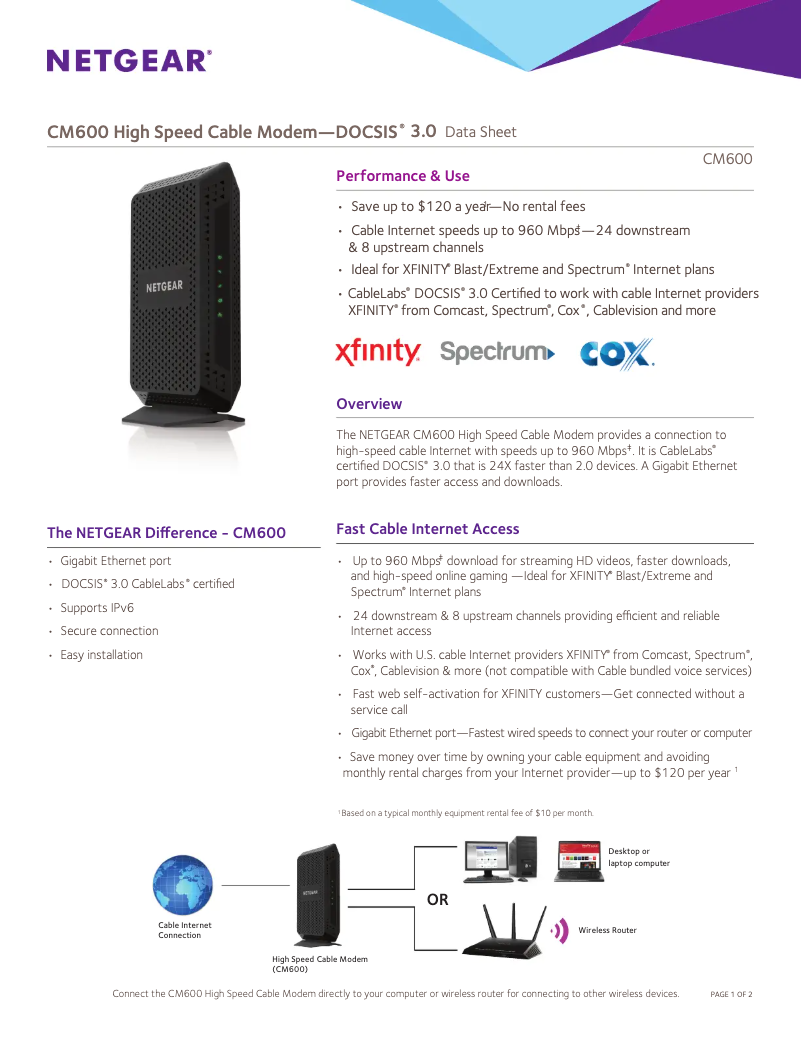 Image de la première page du manuel de l'appareil CM600