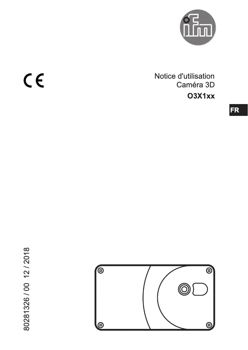 Image de la première page du manuel de l'appareil O3X100