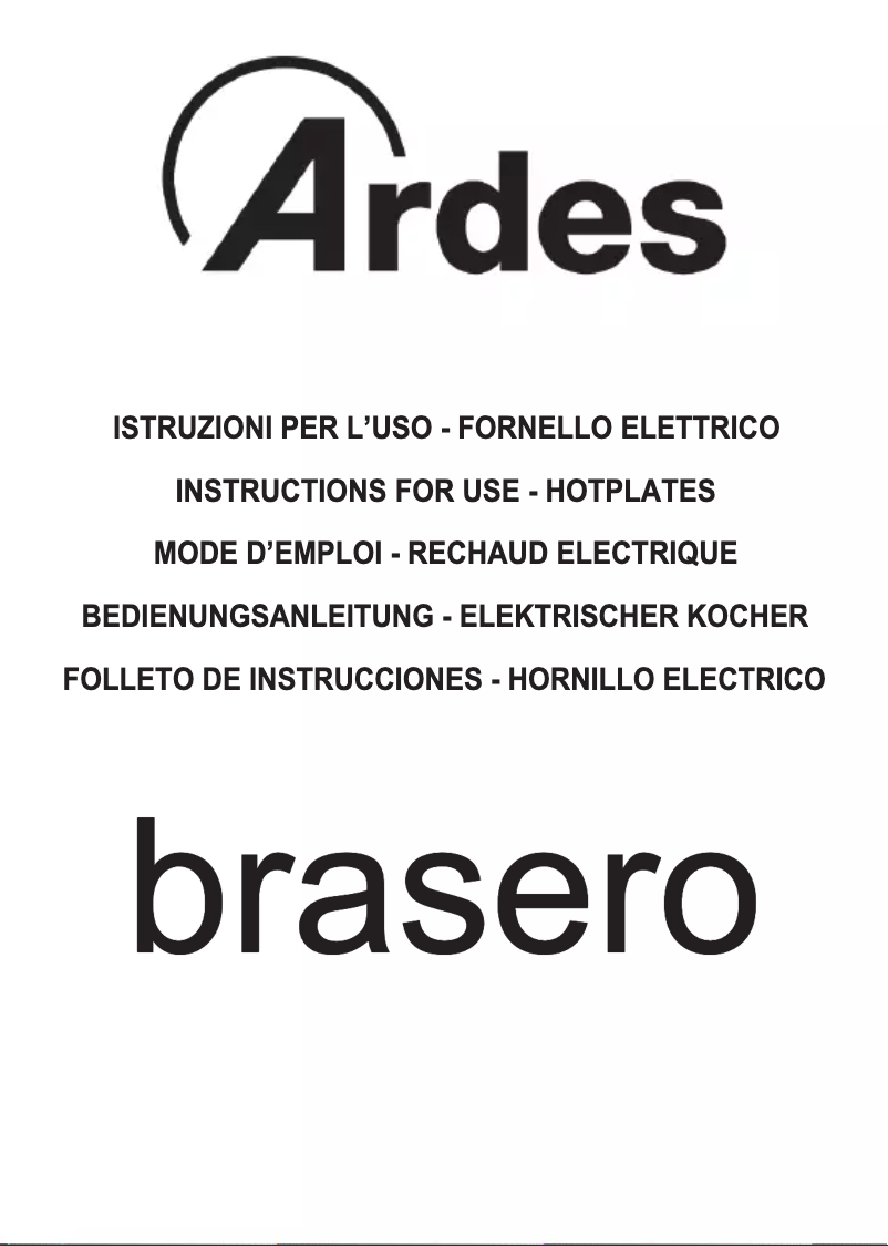 Página 1 del manual Instrucciones / montaje Ardes AR052