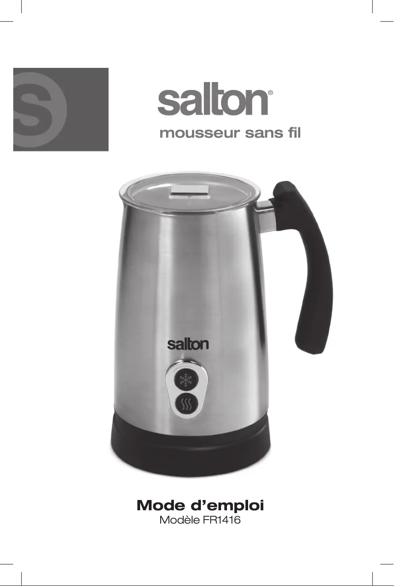 Page n°1 - Manuel utilisateur Salton FR1416
