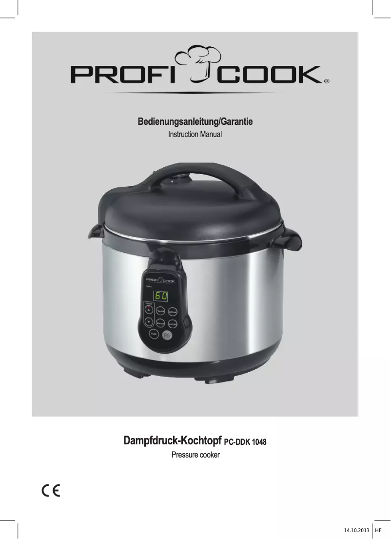 Image de la première page du manuel de l'appareil PC-DDK 1048