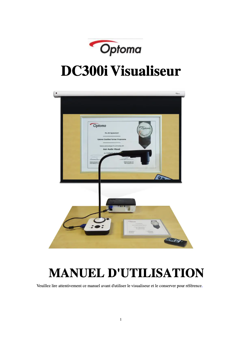 Image de la première page du manuel de l'appareil DC300i