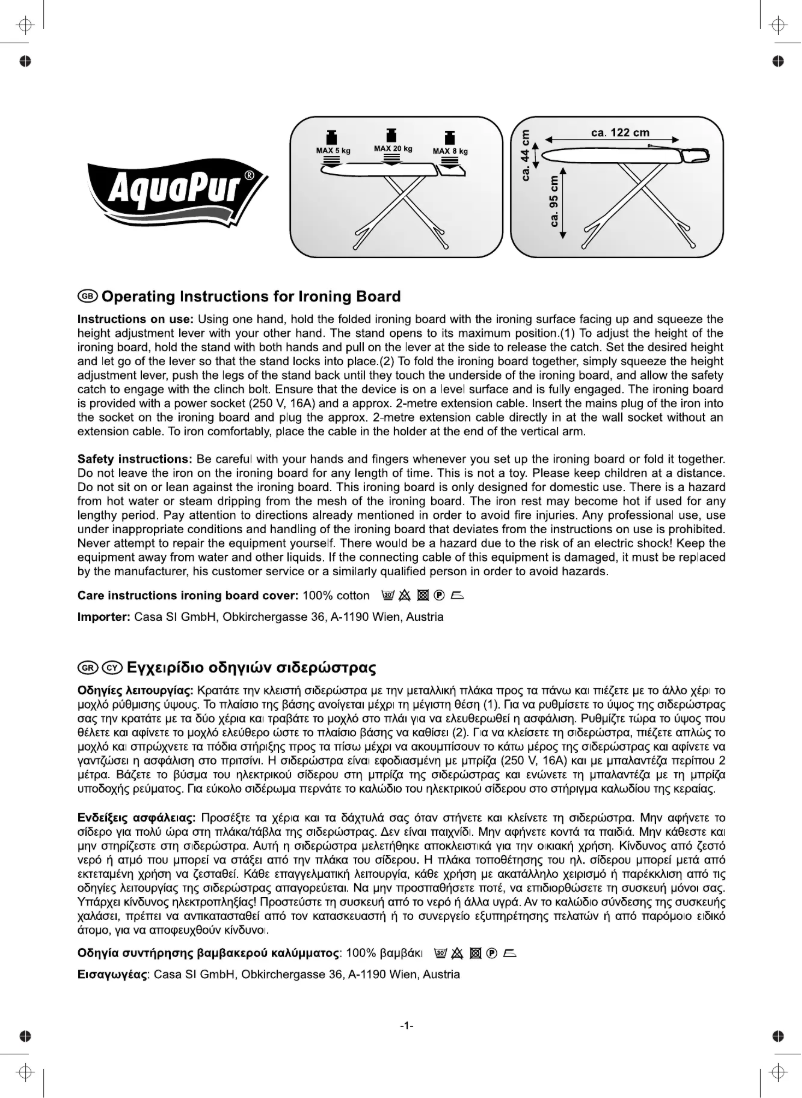 Page n°1 - Manuel utilisateur AquaPur IAN 28477
