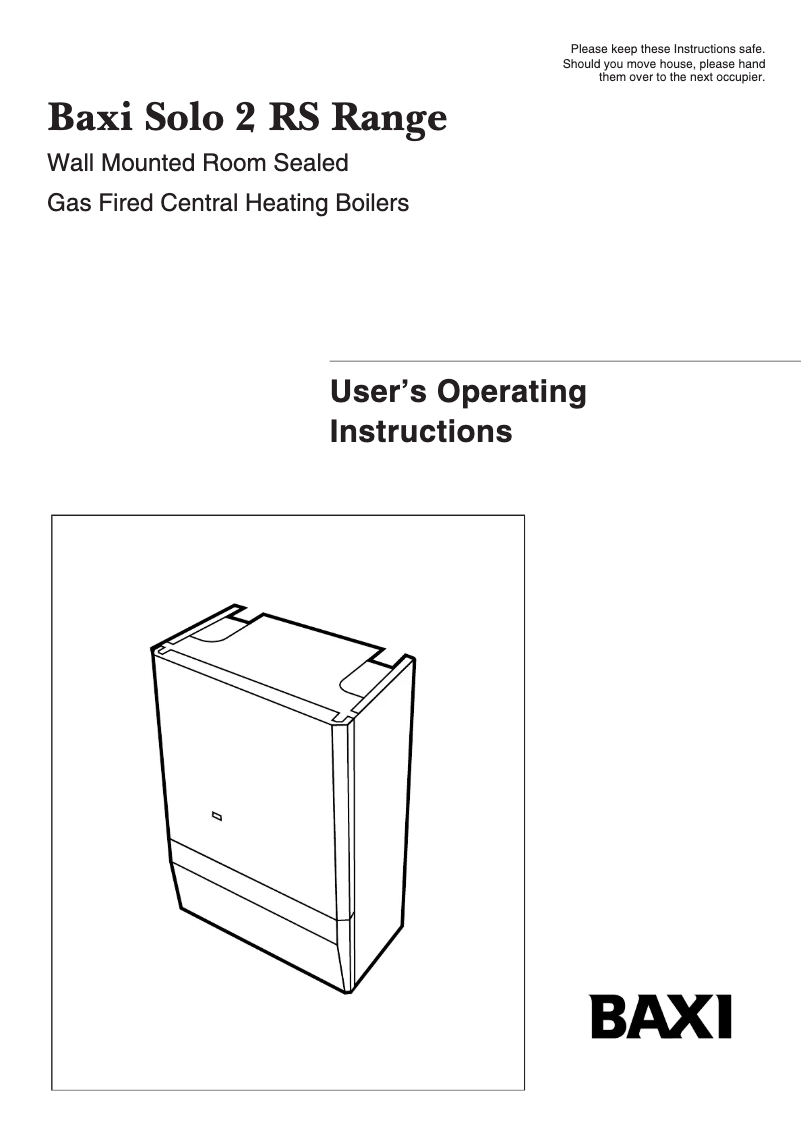 Página 1 del manual Manual de usuario Baxi Solo 2 50 RS