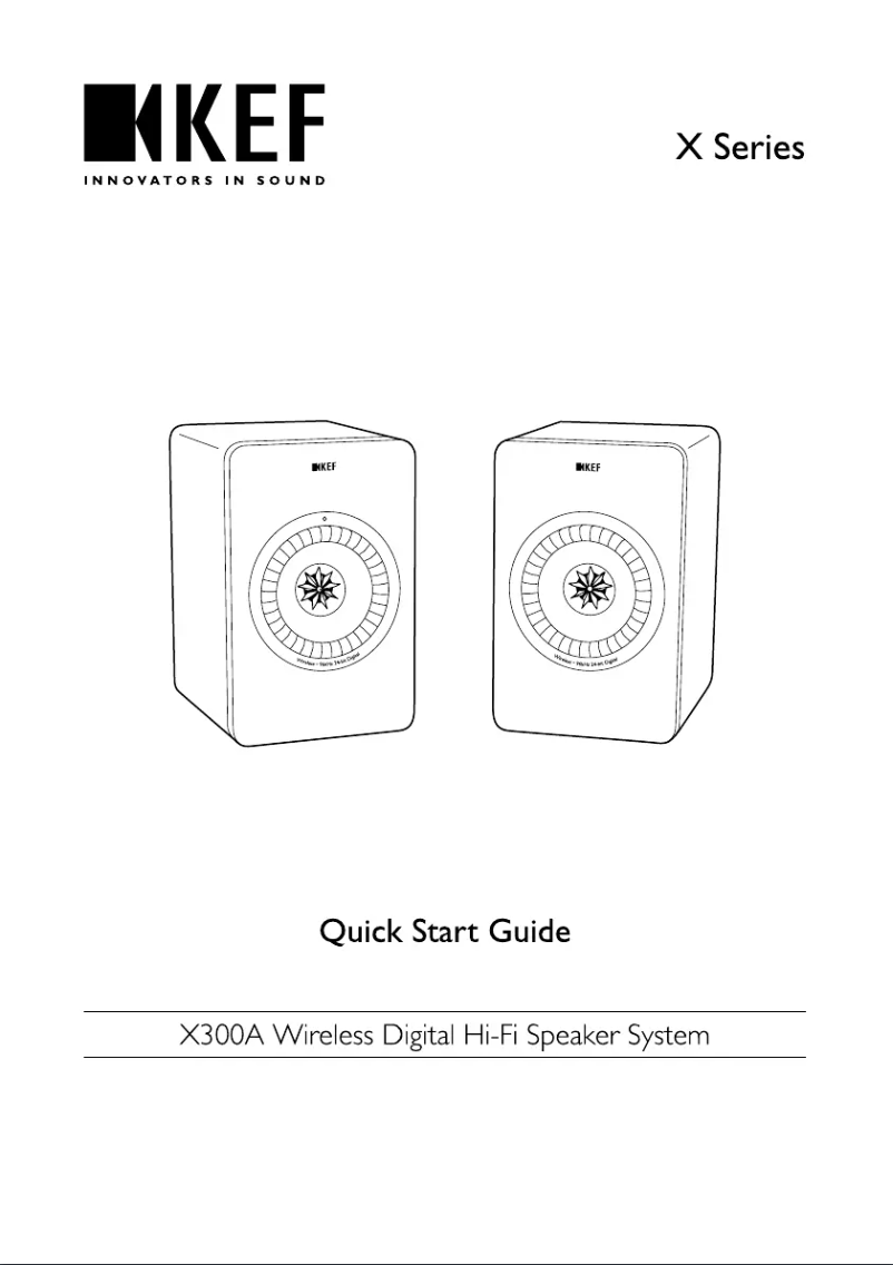 Page n°1 - Manuel utilisateur KEF X300A