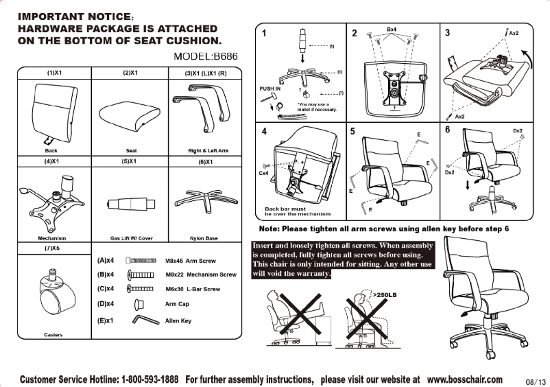 Page 1 de la notice Manuel utilisateur Boss B8661