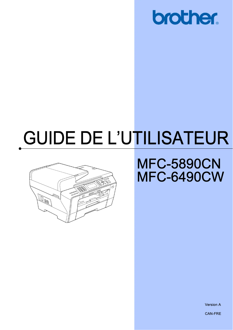 Page n°1 - Manuel utilisateur Brother MFC-6490CW
