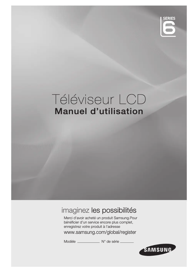 Image de la première page du manuel de l'appareil LA37C650L1R