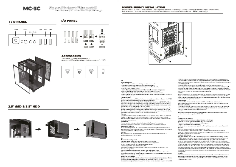 Page n°1 - Manuel utilisateur Mars Gaming MC-3C