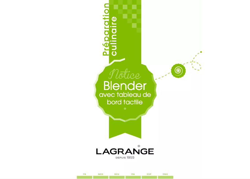 Page 1 de la notice Manuel utilisateur Lagrange 609 003