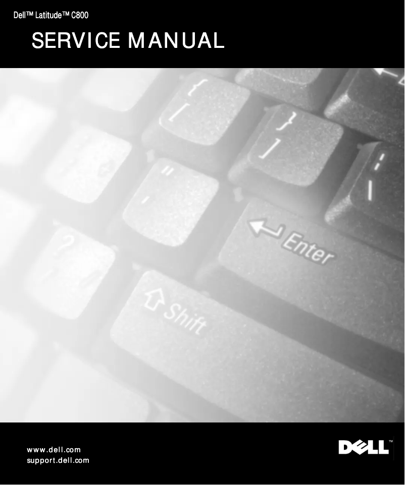 Página 1 del manual Manual de usuario Dell Latitude C800