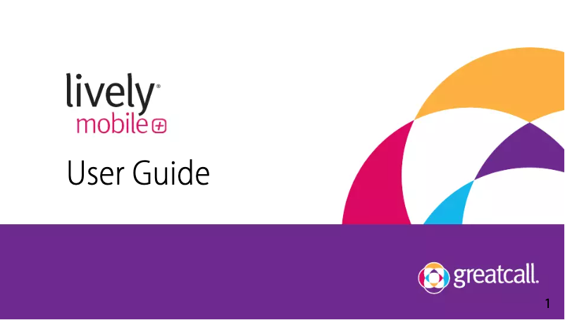 Image de la première page du manuel de l'appareil Lively Mobile+