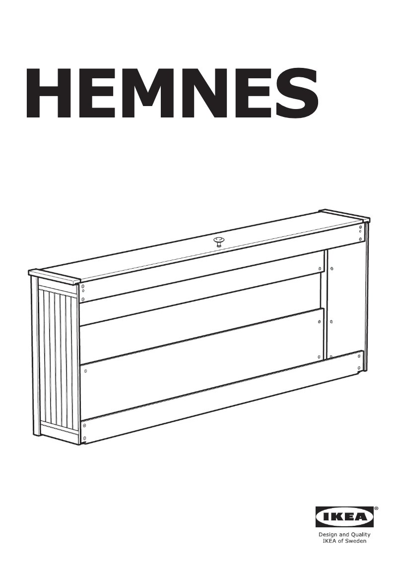 Page 1 de la notice Manuel utilisateur Ikea HEMNES 904.623.60